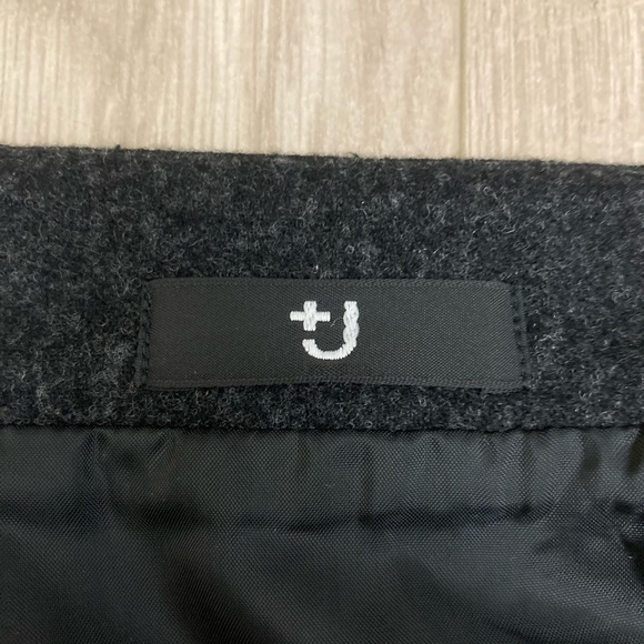 Uniqlo Black Wool Blend Pleated Skirt - Picture 9 of 12
